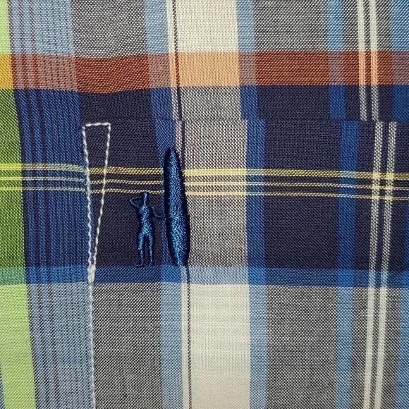Men's Johnnie-O Hangin' Out Button Down Long-sleeved Size L Color Wake - Picture 2 of 15